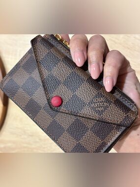 LOUIS VUITTON Damier Ebene Recto Verso Card Holder